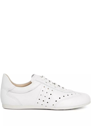 Sarah Chofakian Monocle Café perforated sneakers - White
