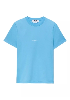 MSGM logo-detail T-shirt - Blue