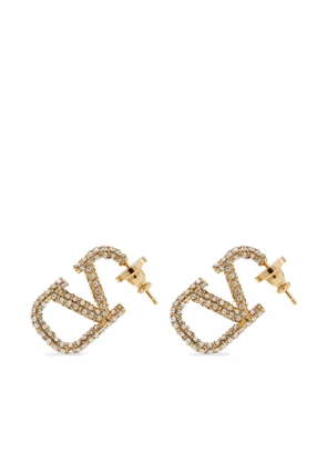 Valentino Garavani VLogo Signature crystal-embellished earrings - Gold
