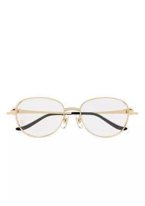 Cartier Eyewear Panthère round-frame glasses - Gold