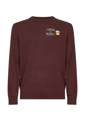 MC2 Saint Barth logo-embroidered crew-neck sweater - Brown