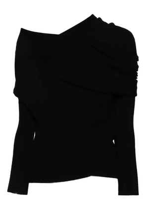 P.A.R.O.S.H. draped metallic-cuff knitwear - Black