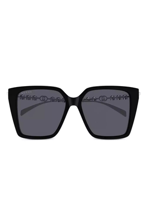 Gucci Eyewear crystal-embellished sunglasses - Black