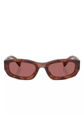 Miu Miu Eyewear logo-detail sunglasses - Brown