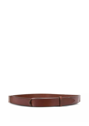 Orciani Nobuckle belt - Brown