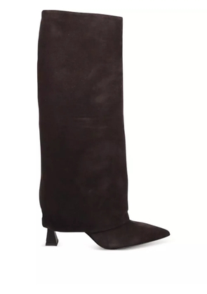Sergio Levantesi slouch suede boots - Brown