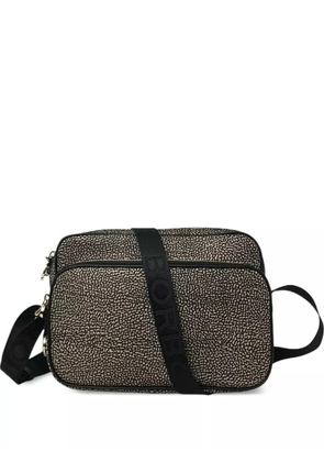 Borbonese patterned camera case cross body bag - Black