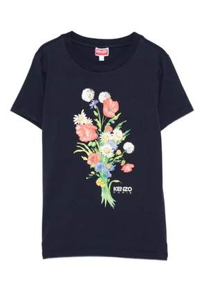 Kenzo floral-print T-shirt - Blue