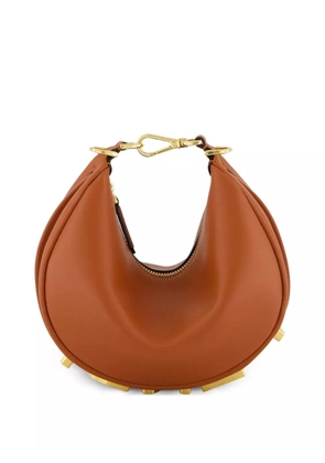 FENDI mini Fendigraph leather cross body bag - Brown