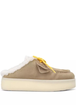 Miu Miu 45mm platform slippers - Neutrals