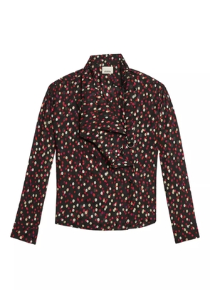 ISABEL MARANT Emany ruffled polka-dot top - Black