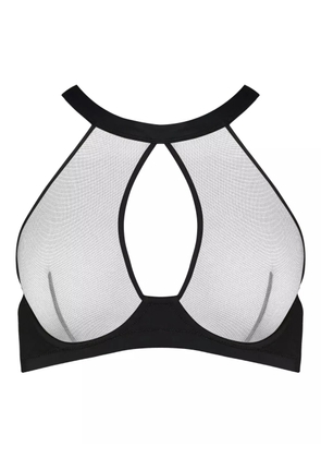 Maison Close Pure Tentation plunge bra - Black