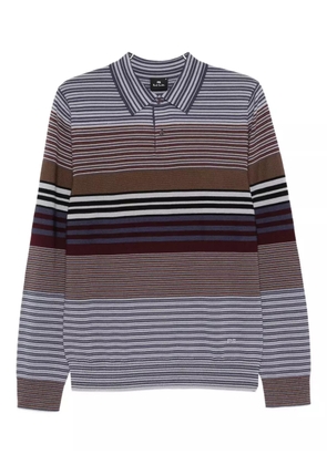 PS Paul Smith striped polo shirt - Purple