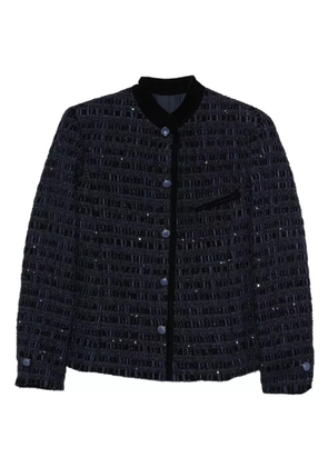 Emporio Armani button embellished jacket - Blue