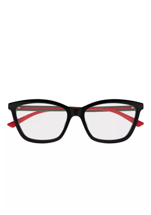 Gucci Eyewear stripe cat-eye glasses - Black