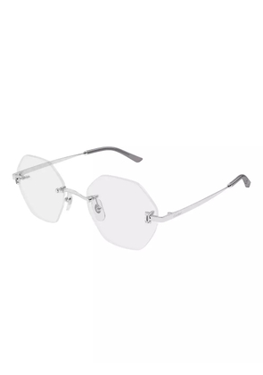 Cartier Eyewear geometric-frame glasses - Grey