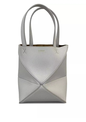 LOEWE mini Puzzle Fold tote bag - Grey