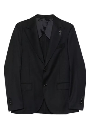 Lardini virgin wool single-breasted suit - Black