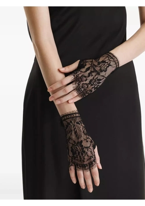 2310 STUDIO lace fingerless gloves - Black