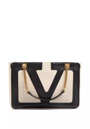 Valentino Garavani small Viva Superstar leather tote bag - Neutrals