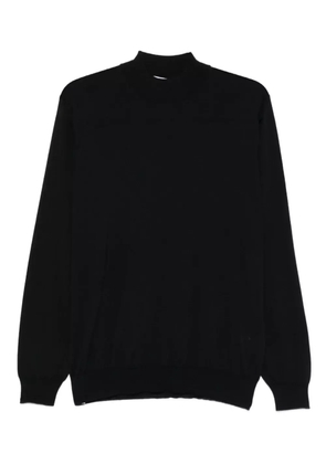 Lardini mock-neck wool sweater - Blue