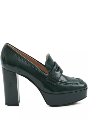Gianvito Rossi 105mm penny-strap pumps - Green