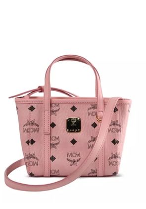 MCM monogram logo-plaque tote bag - Pink