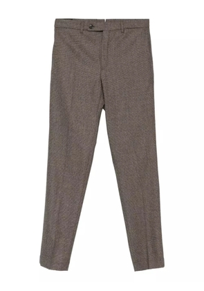 Incotex pressed-crease trousers - 610 BROWN
