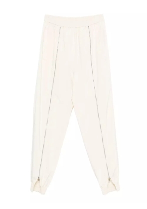 Tibi zip-detail track trousers - White