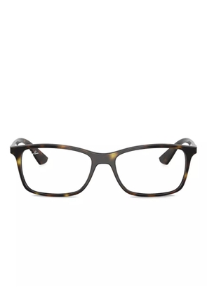 Ray-Ban RB7047 rectangle glasses - Brown