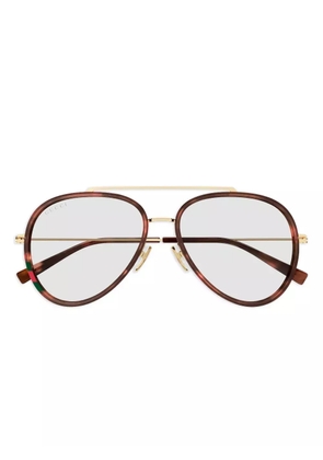 Gucci Eyewear GG1981S double-bridge sunglasses - Brown