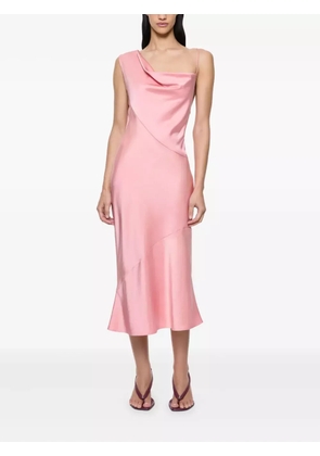 Paris Georgia Minka cowl-neck slip midi dress - Pink