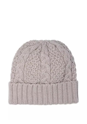 RAKKI cable-knit beanie - Neutrals