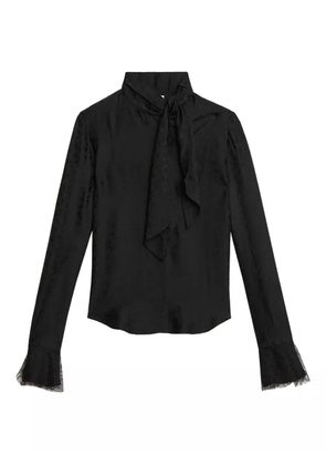 ISABEL MARANT Raphaella ruffled-cuff blouse - Black