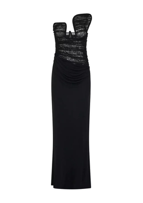 Christopher Esber Salacia lace-panelled maxi gown - Black