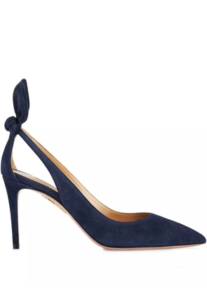 Aquazzura 85mm bow-tie pumps - Blue