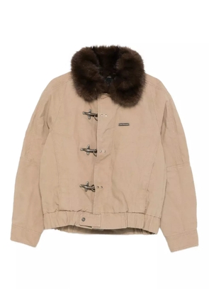 Andersson Bell Ortega faux-fur collar jacket - Neutrals