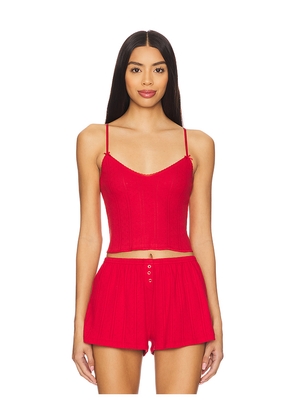 Cou Cou Intimates The Cami Top in Red. Size L. Also in M, S, XL, XS.