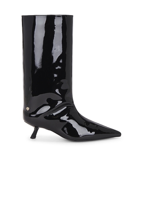 ANINE BING Hilda Wide Shaft Boot in Black. Size 36. Also in 37, 39, 40.