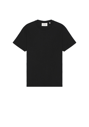 FRAME Duo Fold Tee in Black. Size L. Also in S, XXL/2X.