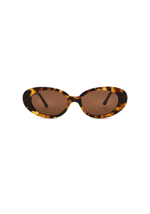 Lu Goldie Jeanne Sunglasses in Brown.