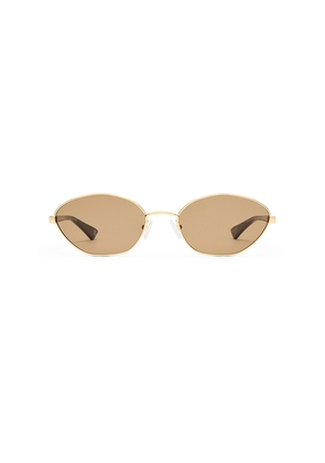 Le Specs Le Bebe Sunglasses in Metallic Gold.