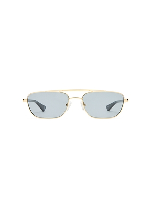 Le Specs Le Mimi Sunglasses in Metallic Gold.