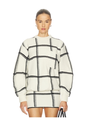 Missoni Crewneck Sweater in White. Size 36/0. Also in 40/4.