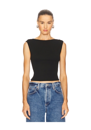 St. Agni Organic Cotton Ballerina Top in Black. Size S. Also in XL, XS.