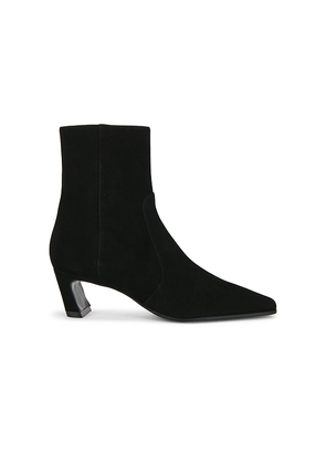 Stuart Weitzman Stassi Zip Bootie 50 in Black. Size 10. Also in 6, 6.5, 7, 7.5, 8, 8.5, 9.5.
