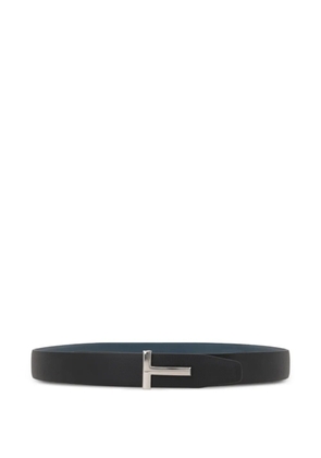 TOM FORD T-buckle leather belt - Black
