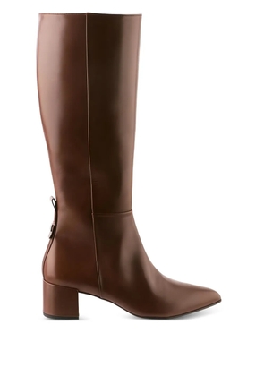 Hogl 60mm Journey block-heel knee-high boots - Brown