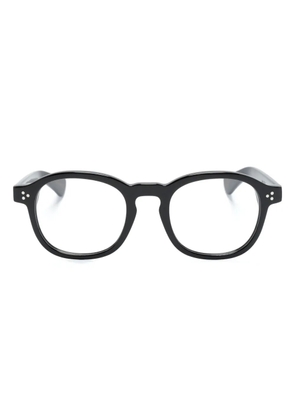 Lesca round-frame optical glasses - Black