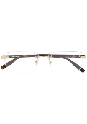 Montblanc rimless square glasses - Black